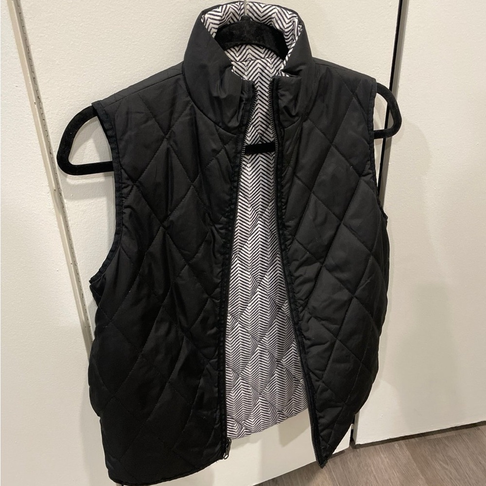 Black Quilted Vest